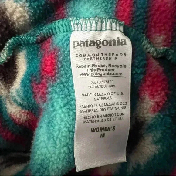 Patagonia Aztec Print Synchilla Pull Over - Picture 5 of 6
